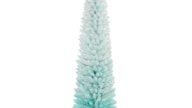 7' PVC Slim Pencil Artificial Christmas Tree 500 Branch Tips