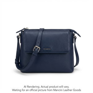 HBP1077-NAVY Mancini Leather Goods HBP1077-NAVY