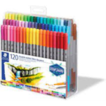 3200-TB120 STAEDTLER Double-ended fibre-tip pens pk/120