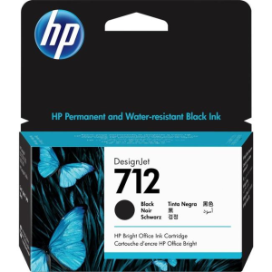 3ED70A HP Inc. HP 712 38ml Black Ink Cartridge