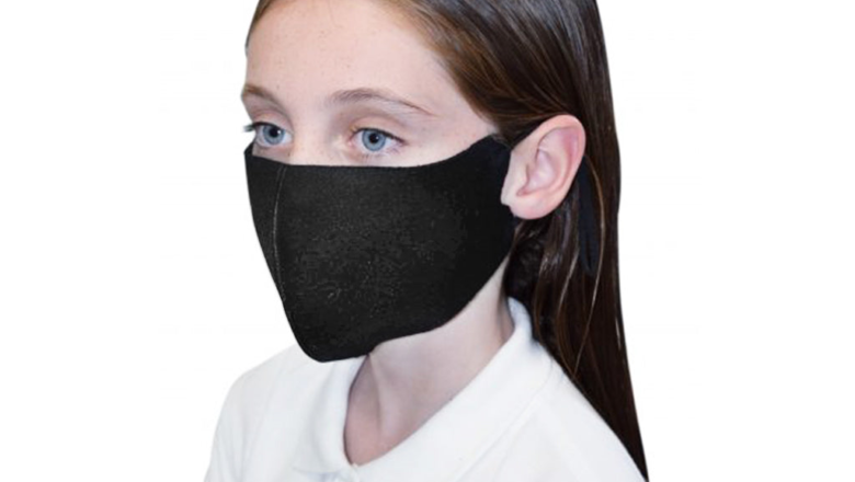 7747 Globe Commercial Products Reusable Face Mask Black Poly