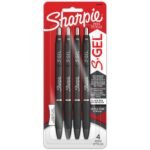 2184903 Sharpie Sharpie Gel 0.38Mm 4Ct Black