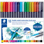 3001-TB18-02 STAEDTLER Double-ended watercol. brush 18pcs