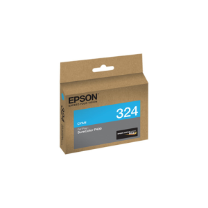 T324220 EPSON T324 ULTRACHROME HG2 Cyan Ink Cartridge, Stand