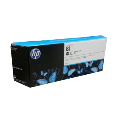 C4930A Hp #81 Black Dye Ink Cartridge For Designjet 5000 Ser