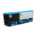 C4933A Hp #81 Yellow Dye Ink Cartridge For Designjet 5000 Se