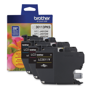 LC30113PKS C/M/Y 3PK Ink FORMFCJ491DW, MFC690DW 0.2K/EA