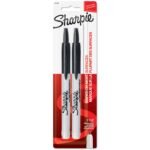 32724PP Sharpie Sharpie Retractable Fine 2 Card Black