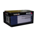 80C1HM0 Lexmark 801HM CX410/510 Magenta High Yield Return Pr