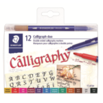 3005TB12A6 STAEDTLER Dual tip markers Calligraph duo 12pc