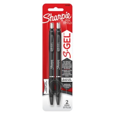 2105288 Sharpie SHARPIE GEL 0.7MM 2CT BLACK