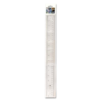 20021 Acme United Limited 40cm/16" Acrylic Ruler ? Inch/Metr