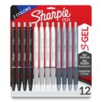 2129832 Sharpie Sharpie S-Gel 12Ct Mixed Barrel Amz Exclusiv