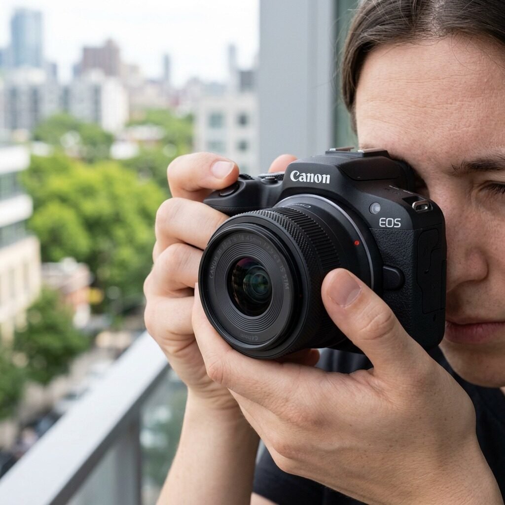 6052C012 Canon EOS R100 RF-S18-45mm F4.5-6.3 IS STM Lens Kit