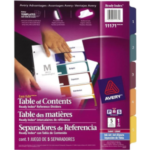 11171 Ready Index Easy Edit Table Of Contents DIVIDERS, 5 Ta