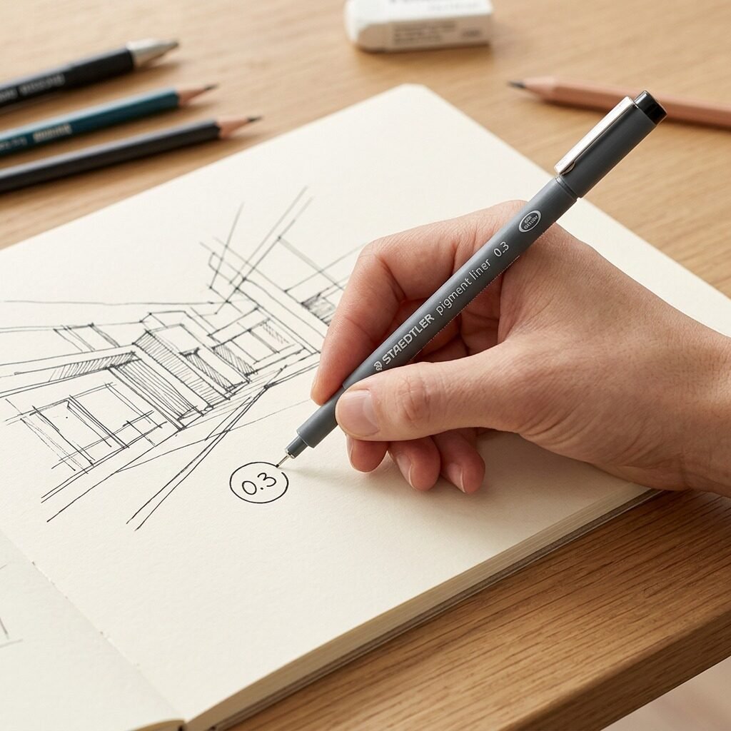 308-03-9M STAEDTLER Fineliner pigment liner 0.3mm black