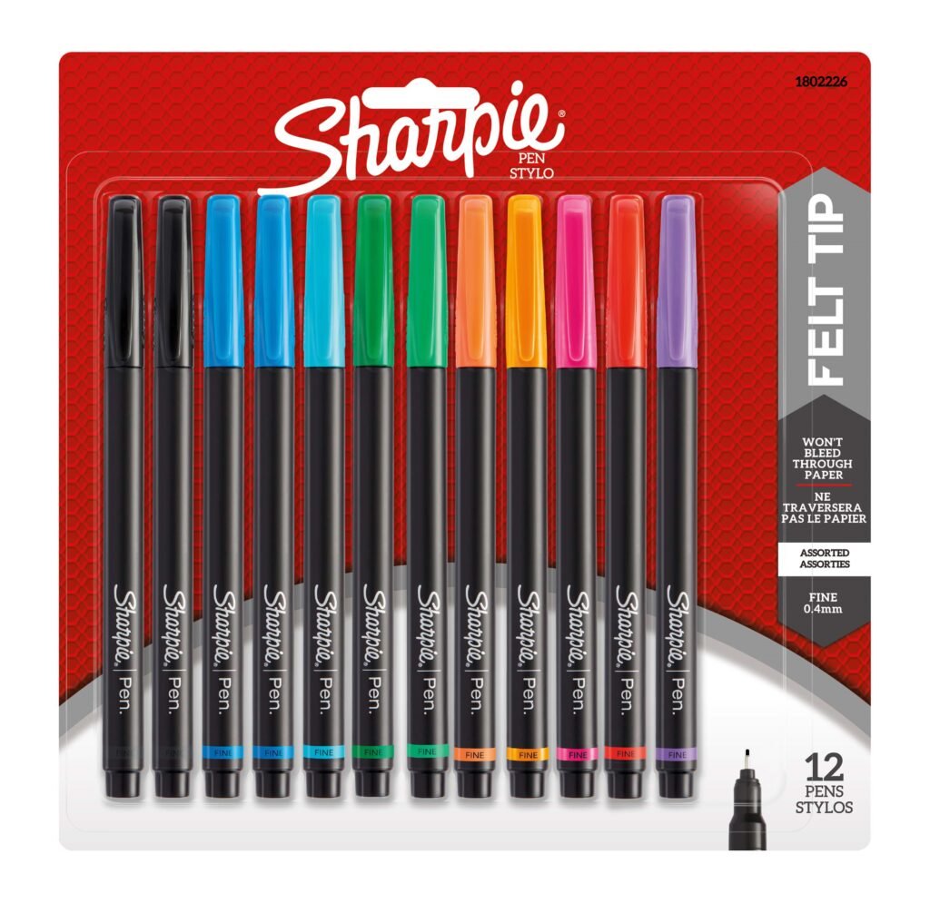 1802226 Sharpie Sharpie Pen New Colors Asst 12Ct —
