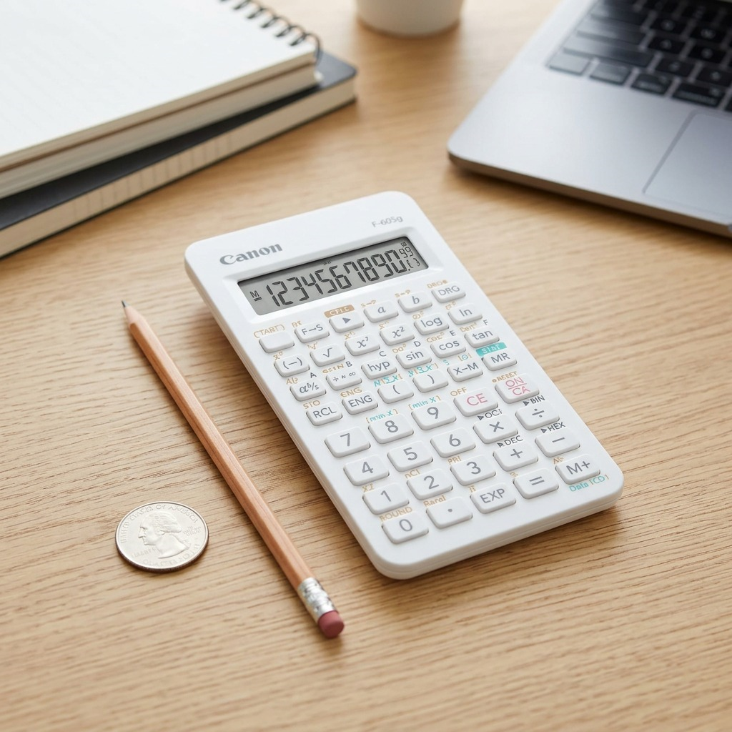 9832B002 Canon Scientific Calculators F-605g, 10+2 Digits Di