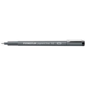 308-02-9-35 STAEDTLER Fineliner Pigment Liner 0.2Mm Black