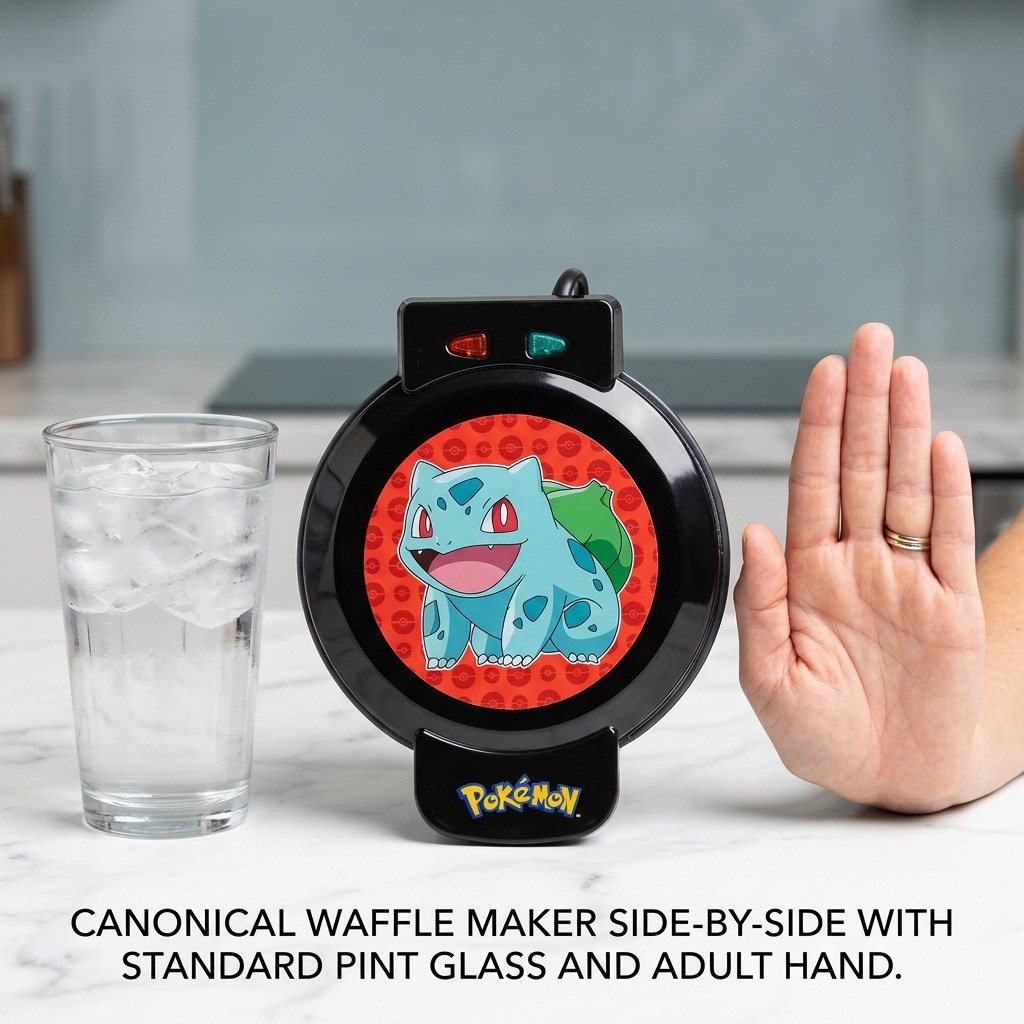 WM1POKBUL UNCANNY BRANDS Waffle Maker Pokemon Bulbasaur