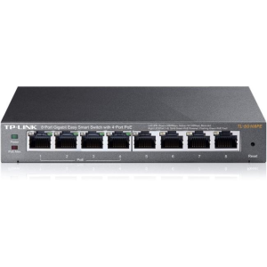 TL-SG108PE TP-Link JetStream? 8-Port Gigabit Desktop PoE Eas
