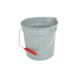 3605 Globe Commercial Products 11 Qt Pail Grey Easy Pour
