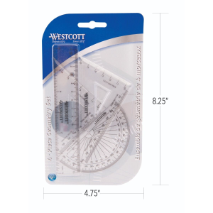 11104 Acme United Limited 4pc Math Pack / Trousse de g?omet