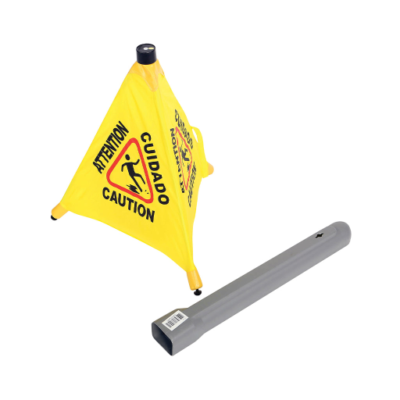 7114 Globe Commercial Products Pop-Up Safety Cone with Stora