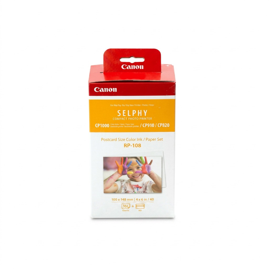 8568B001 Canon Selphy Colour Ink and Paper Set RP-108