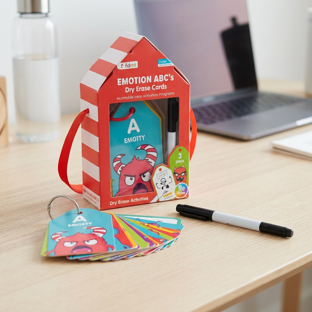 4393000 fdmt Emotions ABC's - Portable Dry Erase Activities