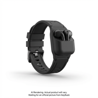 AW_S7L_CBK KeyBudz Sync+ Series FKM Apple Watch Strap and Ai
