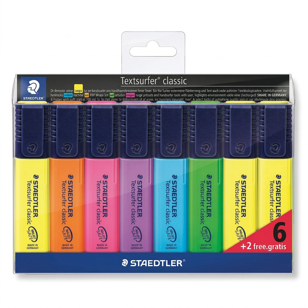 364-A-WP8-03 STAEDTLER Highlighter Textsurfer promo 6+2