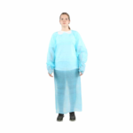 7780 Globe Commercial Products Isolation Gown Large Blue