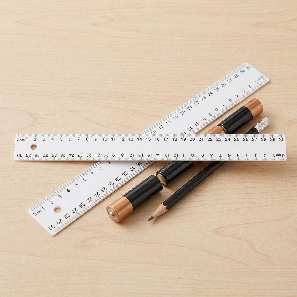 41330 Acme United Limited 30cm White Plastic Ruler (cm 0-30)