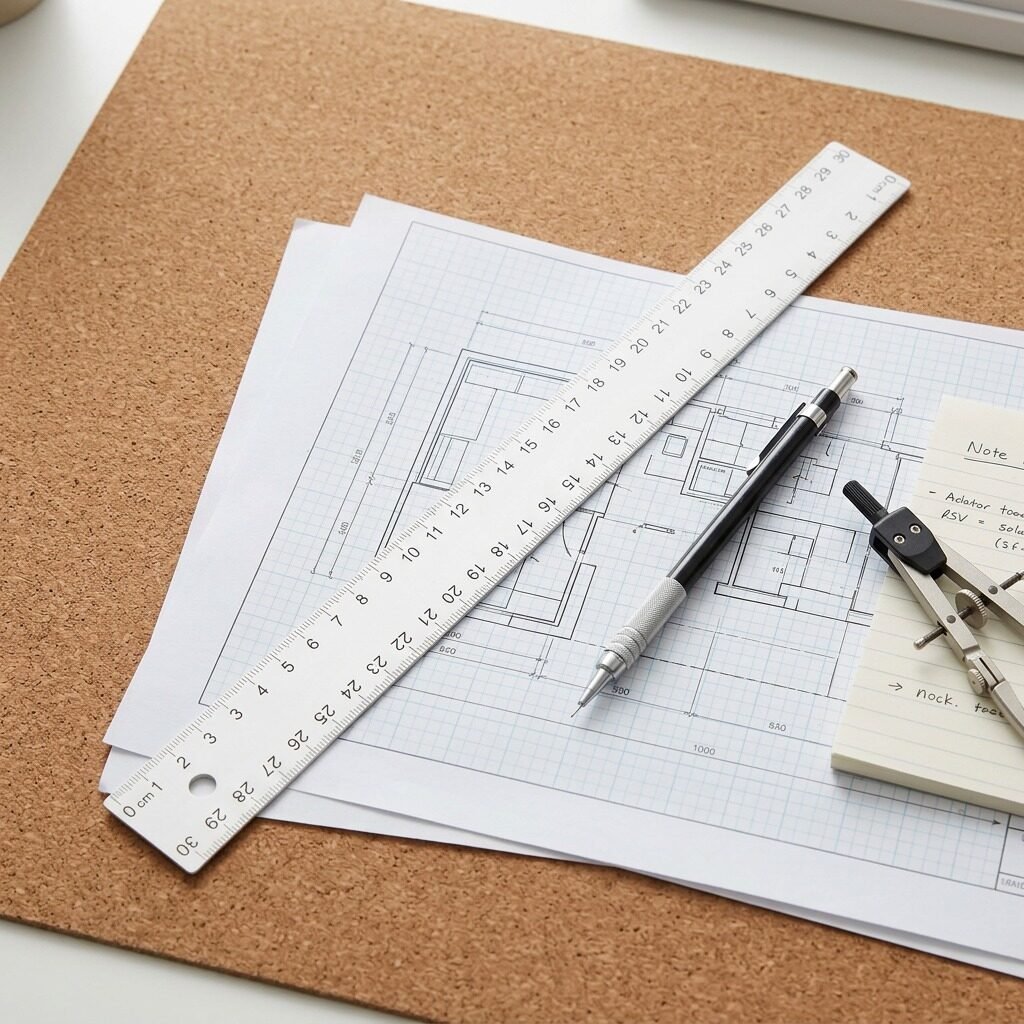 41330 Acme United Limited 30cm White Plastic Ruler (cm 0-30)