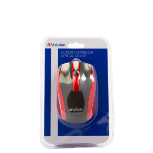 99742 Verbatim Verbatim Wired Optical Bravo Mouse - Red