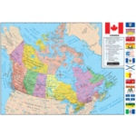 72117 Replogle Globes Canada 49"/124.5Cm X 33"/84Cm Wall Map