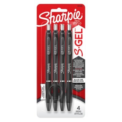2105283 Sharpie SHARPIE GEL 0.7MM 4CT BLACK