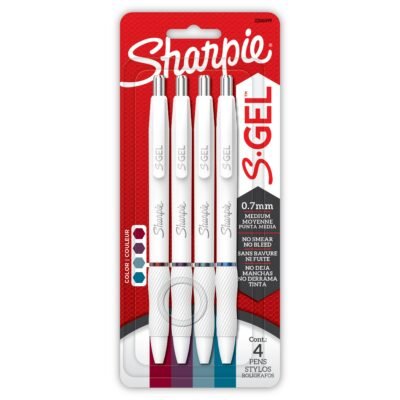 2206099 Sharpie SHP S-GEL WHT ASST INK 4CTJEWEL