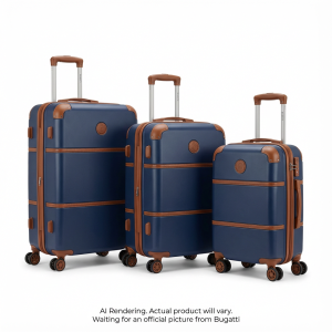 HLG5103-NAVY Bugatti Bugatti Wellington 3 pcs set Luggage