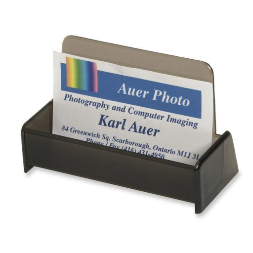 86000 Acme United Limited Business Card Tray ? Smoke / Port