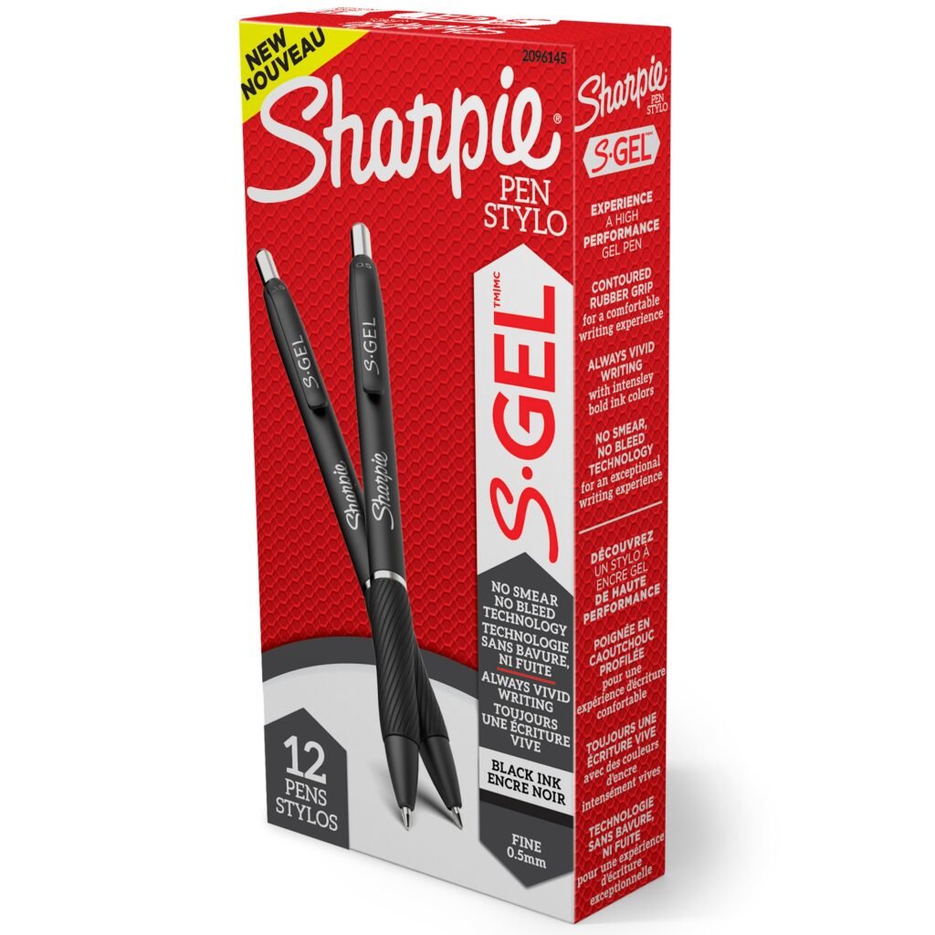 2096145 Sharpie Sharpie Gel 0.5Mm 12Ct Box Black —