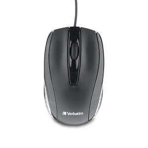 70733 Verbatim Verbatim Corded Optical Mouse - Black