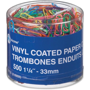 90826 Acme United Limited 1-1/4" ? 33 mm - 500 per Tub - Ass