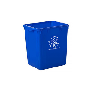 9301 Globe Commercial Products 22 Gallon Curbside Recycling
