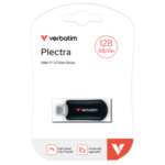 30225 Verbatim Verbatim Plectra USB-C Flash Drive Black 128G