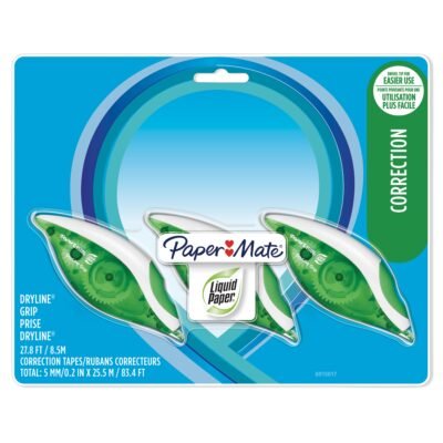 6915617 Paper Mate Paper Mate Pm Lp Dryline Grip Tape C3Pk C