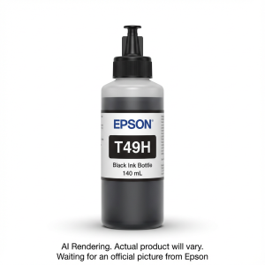T49H100 Epson T49H Black Ink Bottle 140 ML SC-T3170xT49H100