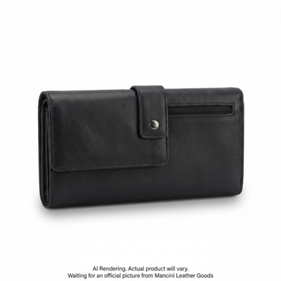 6700369-BLACK Mancini Leather Goods 6700369-BLACK