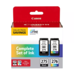 4982C008 Canon PG-275/CL-276 Black and Colour Ink Value Pack